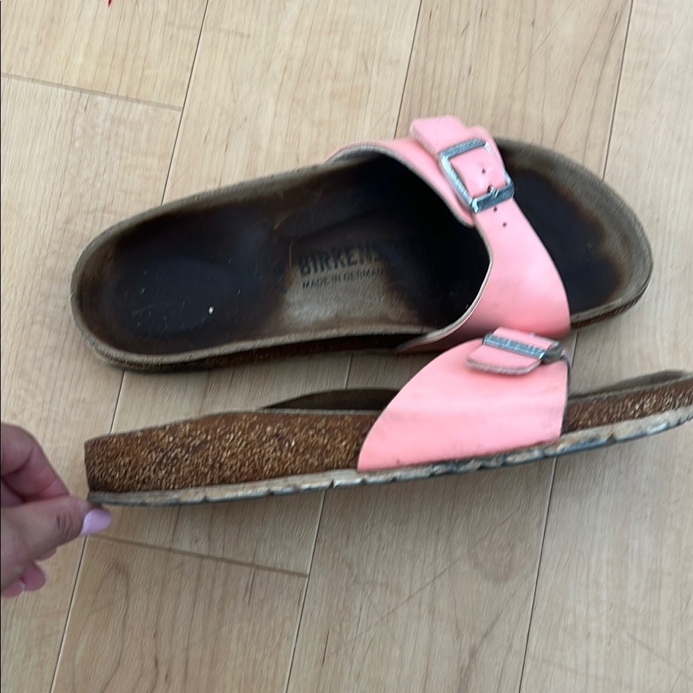 Birkenstock Glossy Pink Slide Sandals 38 - Picture 5 of 12